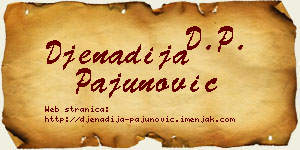 Đenadija Pajunović vizit kartica